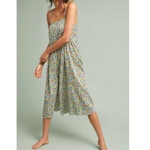 Anthropologie • Floral Wide-leg Jumpsuit